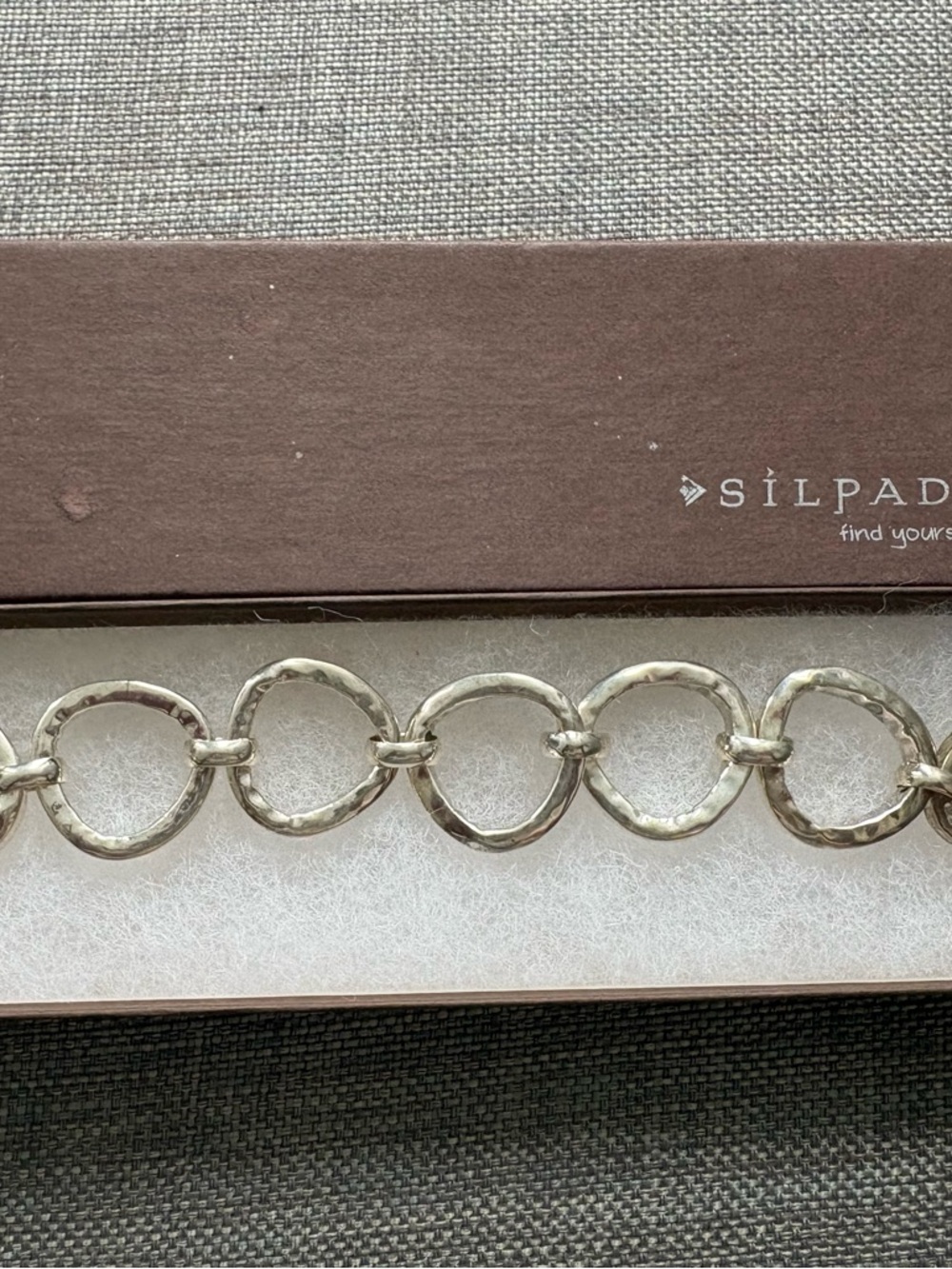 Silpada Silver Rush Open-Link Bracelet B2709, NEW - Picture 3 of 6